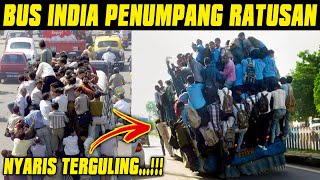 LUAR BIASA...!!! BUS DI INDIA PENUMPANG RATUSAN NYARIS TERGULING