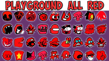 FNF Character Test | Gameplay VS My Playground | ALL Red Test