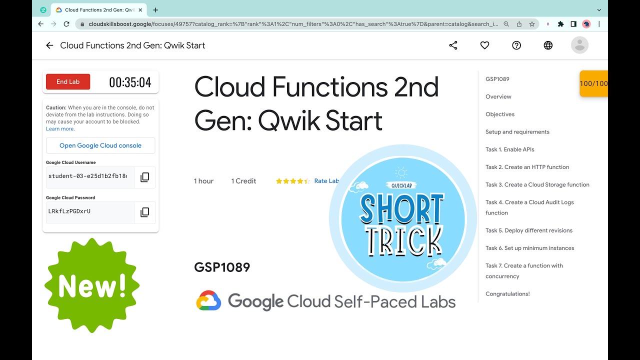 Cloud Functions 2nd Gen: Qwik Start || #qwiklabs || #GSP1089 ||  [With Explanation🗣️]