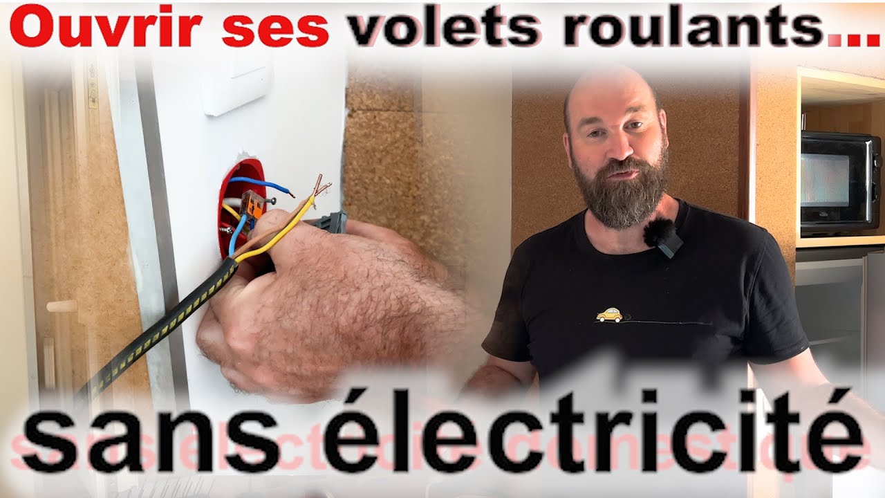 Ouvrir ses volets roulants éléectrique sans électricité... comment faire ?!