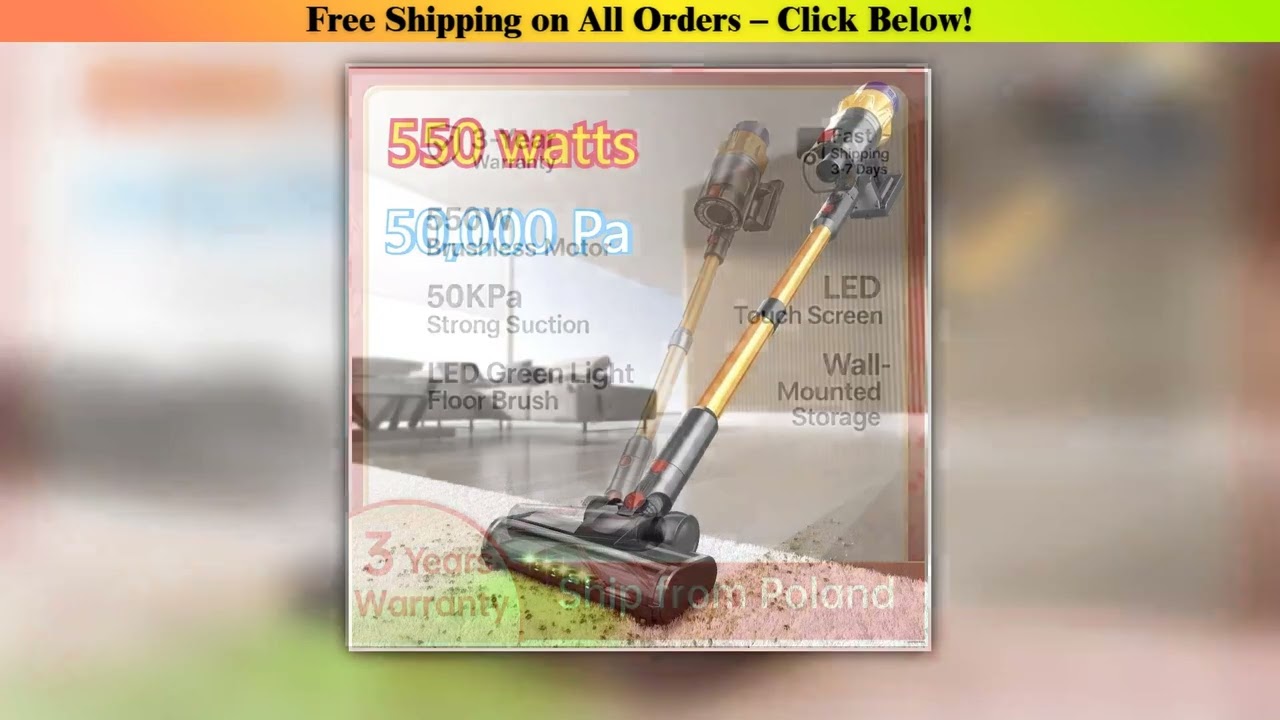 MPQU 50kPa Wireless High Power Handheld Vacuum Cleaner Removable Battery 3 Power Modes Touchscreen