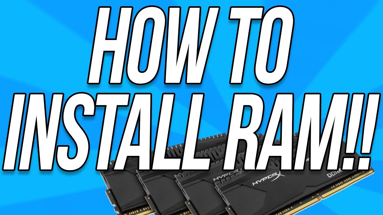 How To Install RAM In A (Give Your Computer More RAM!!) - YouTube