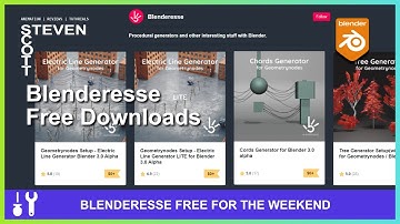 Blenderesse products free on Gumroad for the weekend