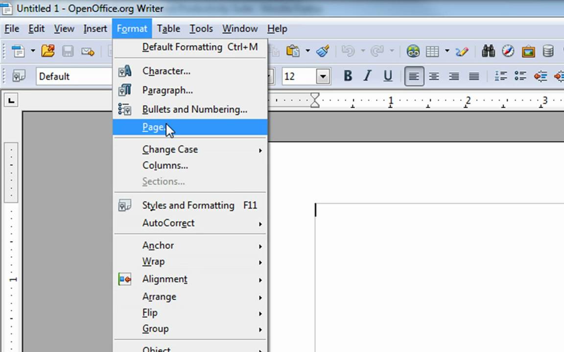 Changing the Margins in Open Office Writer to be like MS Word & Other  Changes