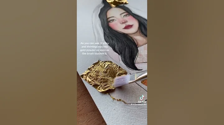 ✨ Imitation Gold Leaf vs 24k Gold Leaf!! ✨ | A Kookie Short