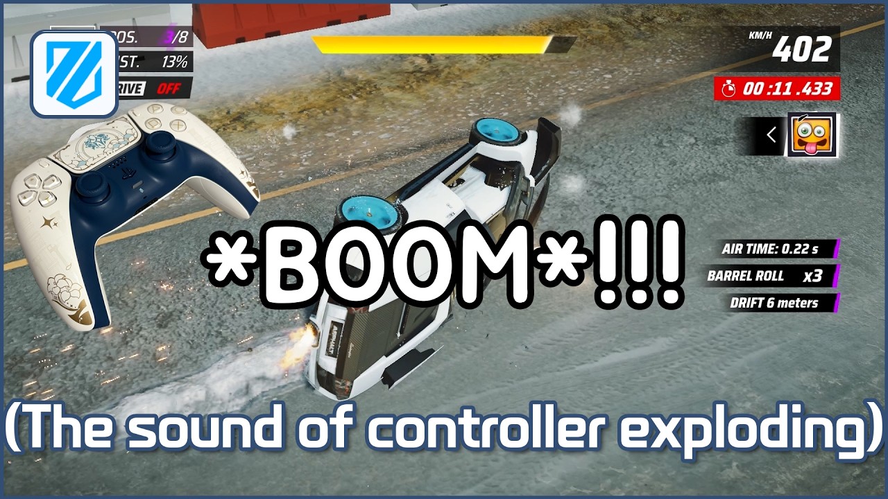 I tried driving with a controller for the first time 😵‍💫 [Funny Moments #208]