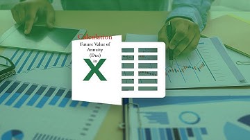 Future value annuity due in excel