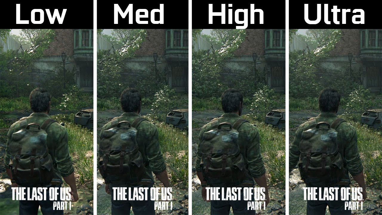 The Last of Us Part 1, Low and Medium Texture Upgrade Comparison