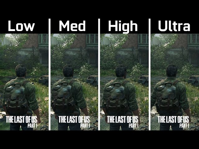 The Last of Us Part 1, Low and Medium Texture Upgrade Comparison