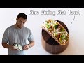 Fish tacos my way fine dining sea bass ceviche taco  michelin cooking