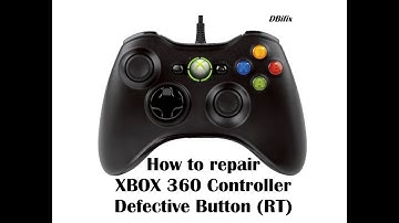 Scrap-n-Repair:  How to repair XBOX 360 Controller Button Problem (RT)