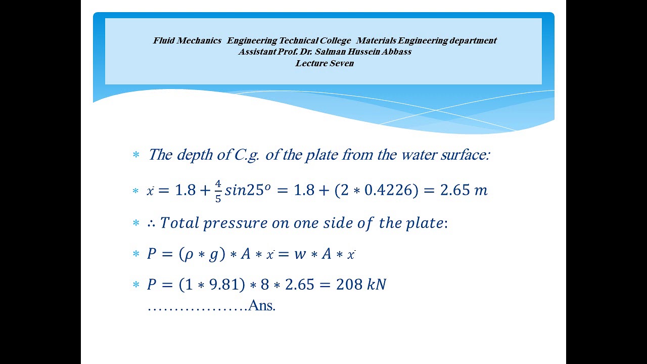 Lec 7Fluid Mechanics+ S - YouTube