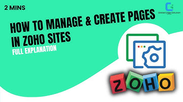 How to Manage & Create Pages in Zoho Sites (2026)