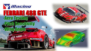 iRacing: Ferrari 488 GTE Aero Testing with MoTec