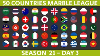 50 Countries Marble Race League Season 21 Day 3/10 Marble Race in Algodoo