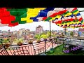 Walk Kathmandu. Thamel, Durbar and Buddah Stupa. Notalk. Nepal. 2023. 4K