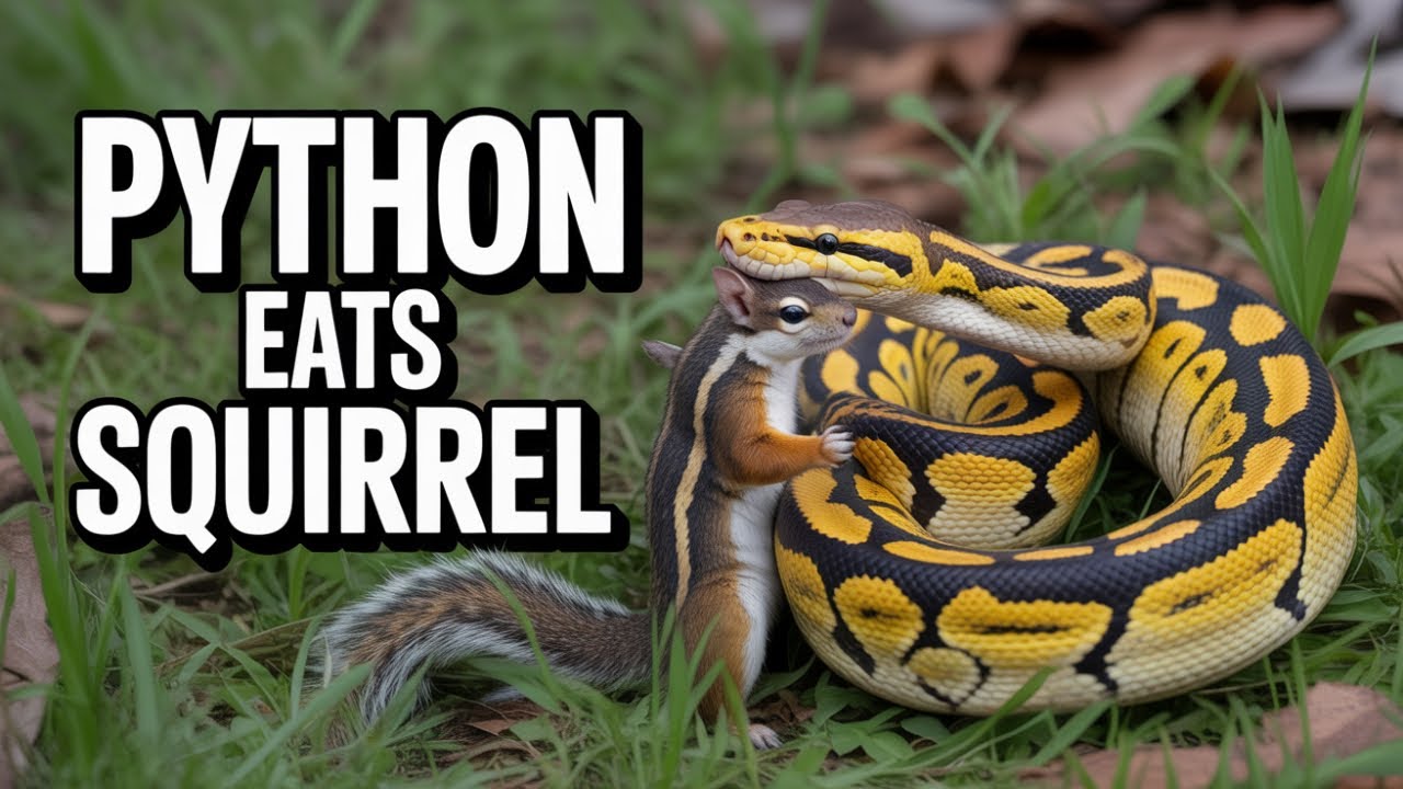 Python Feast Python's Forest Feast: A Squirrel's Final Chapter in Sungei Buloh - YouTube