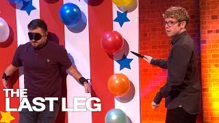 Alex Brooker On Sweat Cam - Knife Throwing The Last Leg