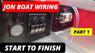 Jon Boat Electrical Wiring 101 Pt. 1 {Jon Boat to Bass Boat Conversion} Alumacraft 1232