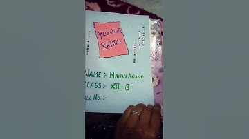 Accountancy project...of class 12 topic - Accounting Ratios