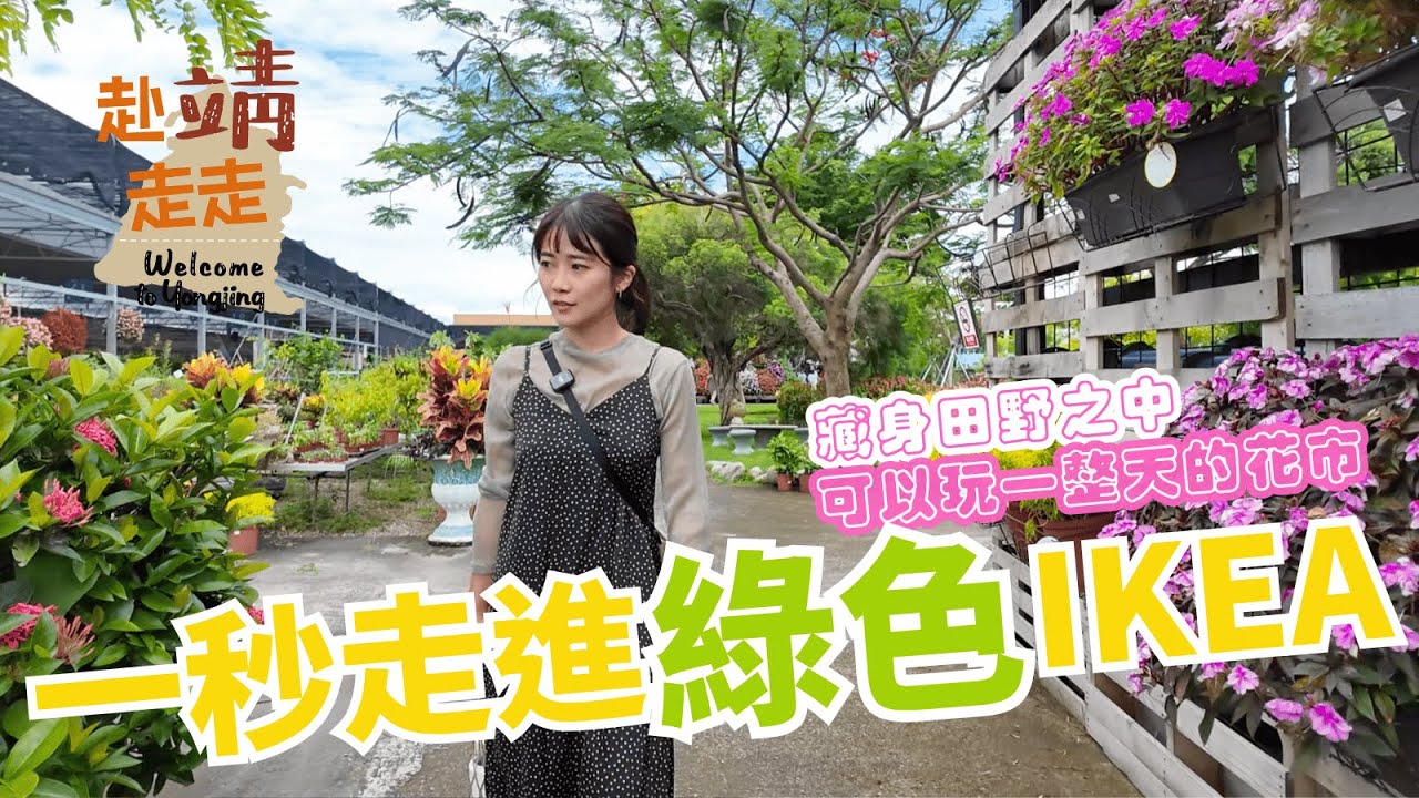 位在彰化芬園、超乎想像的一站式購足花市！邊吹冷氣邊逛的觀葉植物、鹿角蕨天堂！還在為盆器、花器搭配苦惱？就來這裡逛！｜赴靖走走 Vol.15