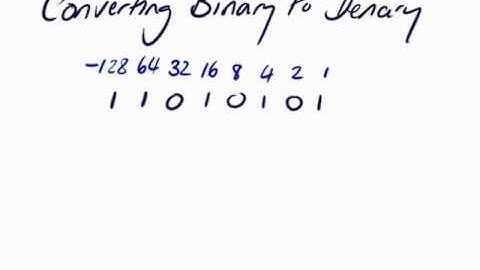 Binary to Denary conversion - from two