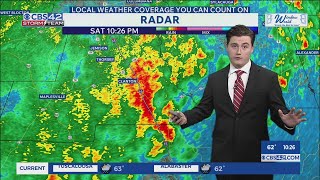 Severe Threat Over Tonight - More Strong Storms Return Monday & Wednesday