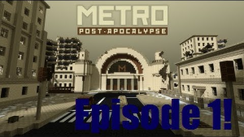 Minecraft Metro Post-Apocalyptic Map Playthrough!!! [By ErminCraft] (Ep 1)