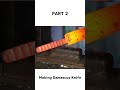 Part 2: Polygonal Damascus Steel #shorts #knifeskills #forging #makingvideos #making