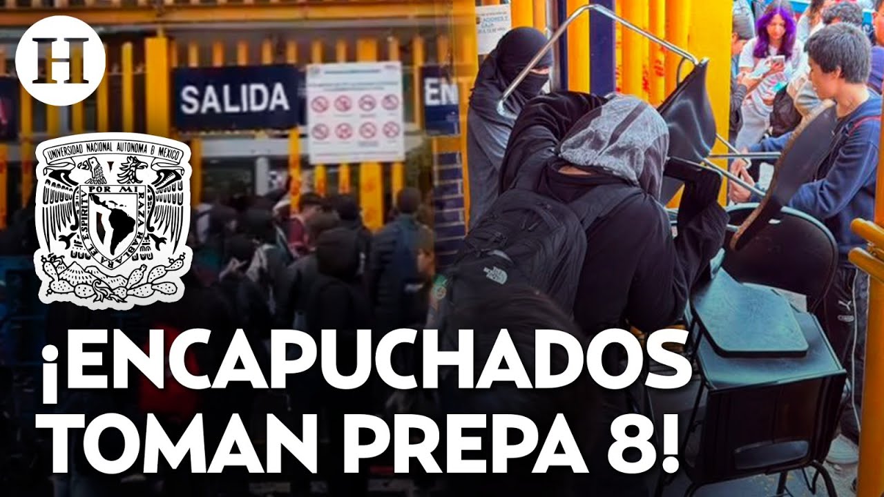 ¿Qué pasó en Prepa 8? Encapuchados desalojan a alumnos; denuncian abuso policial en marchas