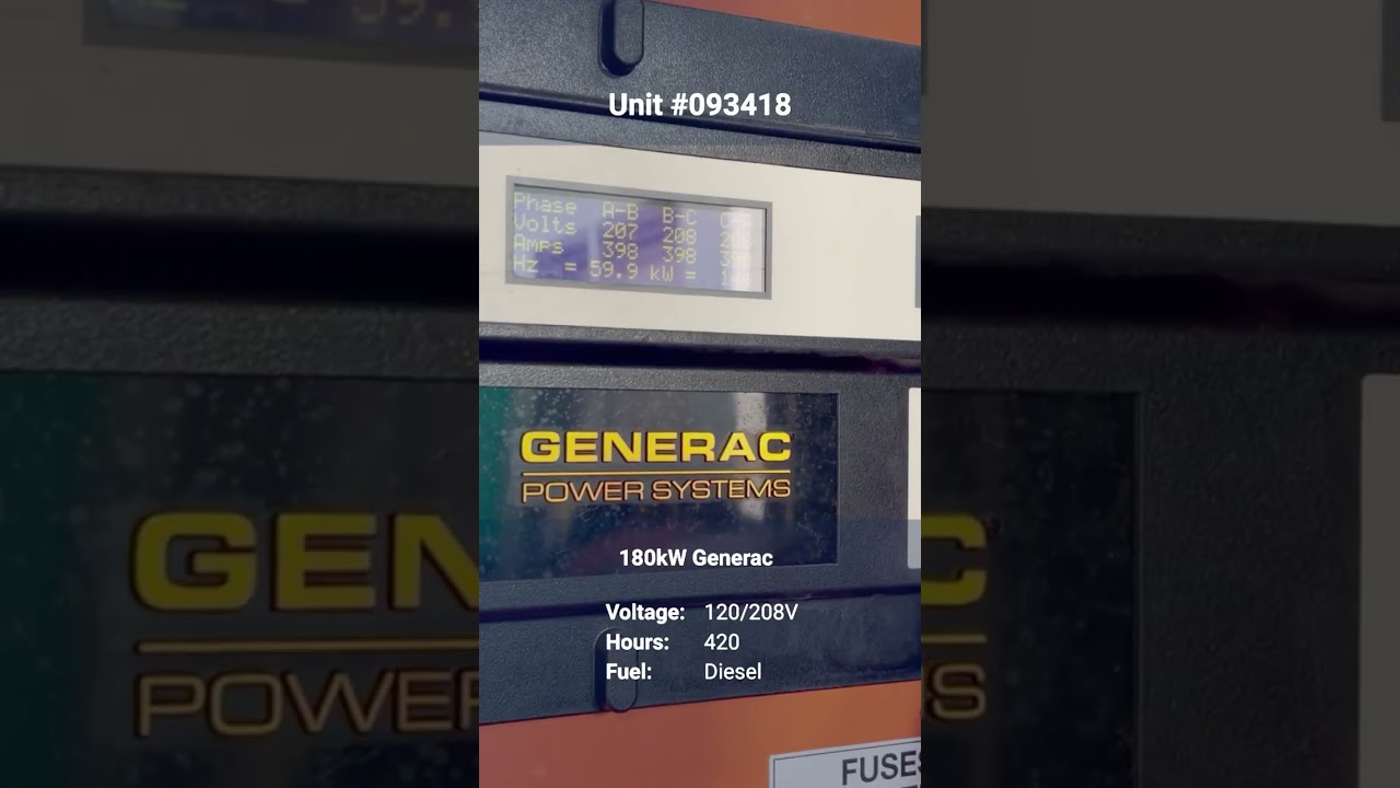 180kW Generac Diesel Generator | Load Bank Test | Generator Source USA