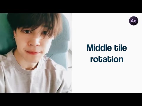 Middle tile rotation - After effects tutorial