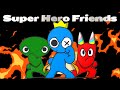 Super hero friendsfuture of rainbow friends  garten of banban friendship animation compilation