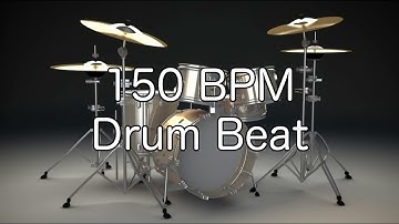 150 BPM Shuffle Drum Beat for Musical Practice