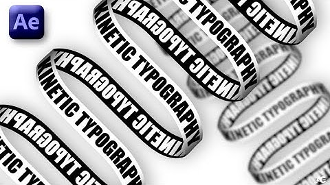 After Effects Tutorial - Trendy Typography Animation - No Plugins.