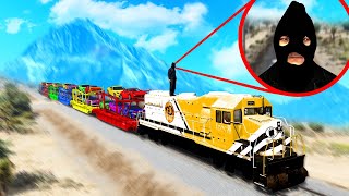 BILLIONAIRE SUPER CAR TRAIN HEIST in GTA 5!