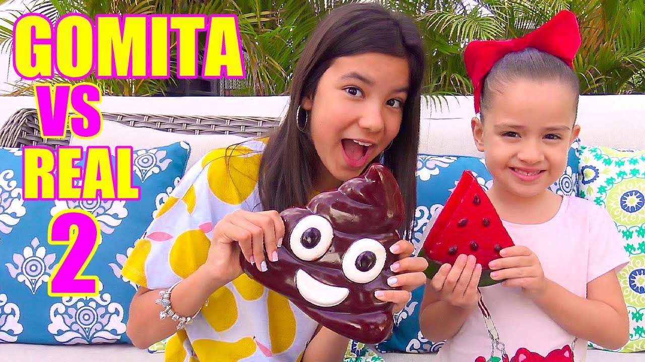 COMIDA DE GOMA VS REAL! | TV Ana Emilia