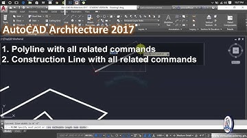 Polyline Command with all related Subcommand | Construction line command with all related subcommand