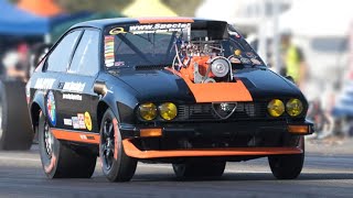 World's Fastest Alfa Romeo With 1000Hp Small Block V8 Engine | 1/4 Mile Drag Race Accelerations!