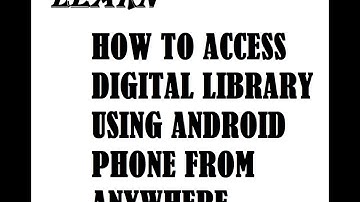 How to access digital library using Android mobile
