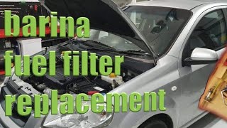 holden barina fuel filter/fuel pump replacement