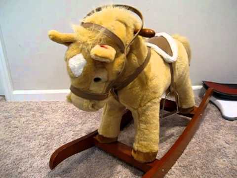 stuffed rocking horse