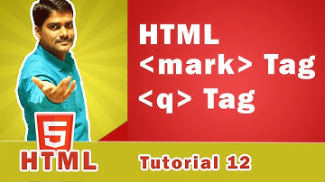 HTML q Tag | HTML mark Tag | HTML Quoted Text | Highlight Text with HTML mark Tag - HTML Tutorial 12
