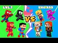 CROOK vs BOSS Lvl 1 Lvl 999 - Love Curse! - Superheroes Floor is Lava - Monster School