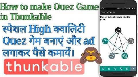 How to make Game like Professional memory Quez Game in Thunkable
