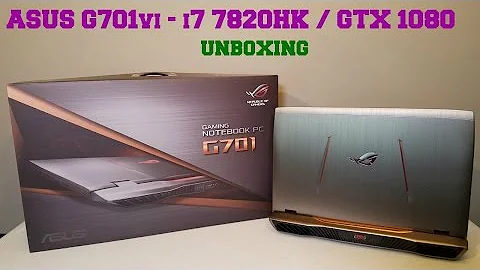 인상적인 ASUS G701vi 게임 노트북 언박싱 + 리뷰