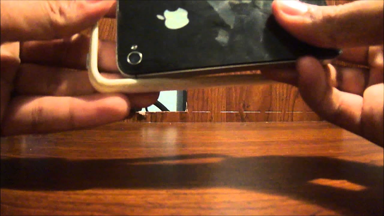White Bumper on Black iPhone 4S