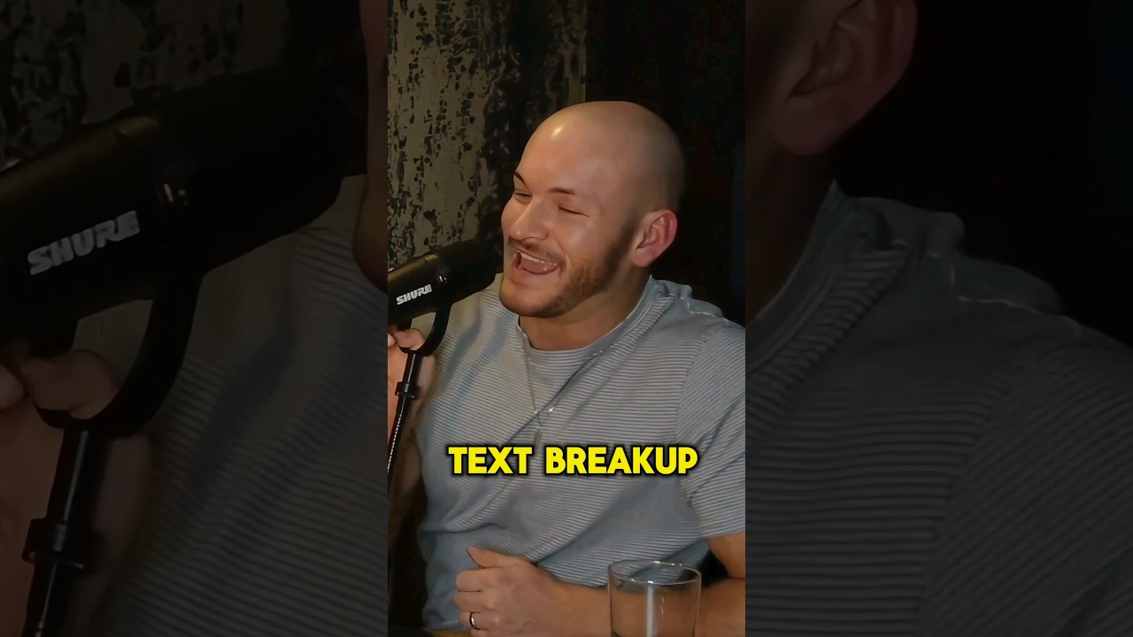 Are TEXT BREAKUPS OK? 😂🤔 #relationships #breakup #comedy #podcast #relatablepodcast #funny