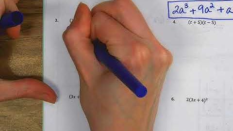 Multiplying Polynomials Video Notes