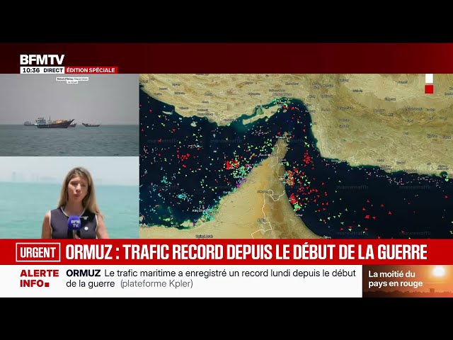 Ormuz : trafic record depuis le début de la guerre